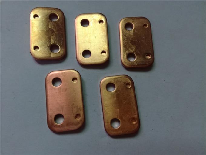 Le cuivre pur étiquette le métal emboutissant des pièces, matrices progressives de tôle de blanc  2
